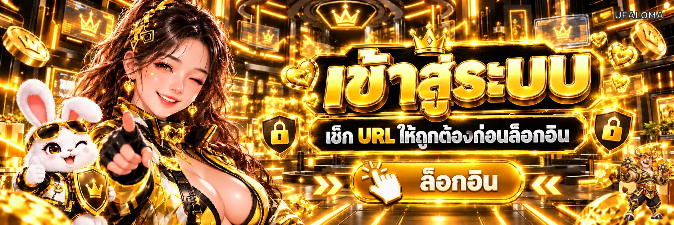 หน้าทางเข้า UFALOMA login สำหรับสมาชิก