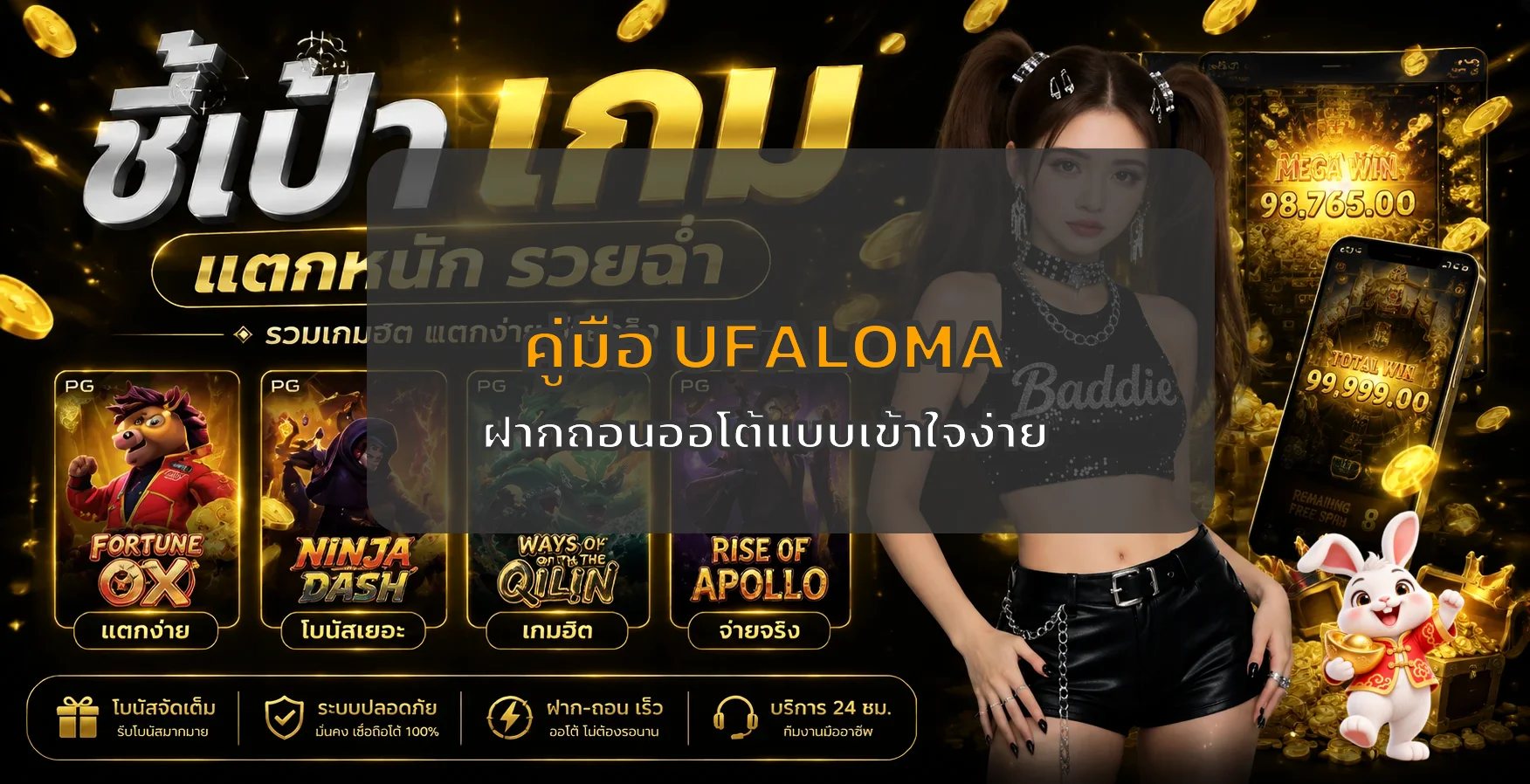 UFALOMA ฝากถอนออโต้ คู่มือตรวจรายการปลอดภัย